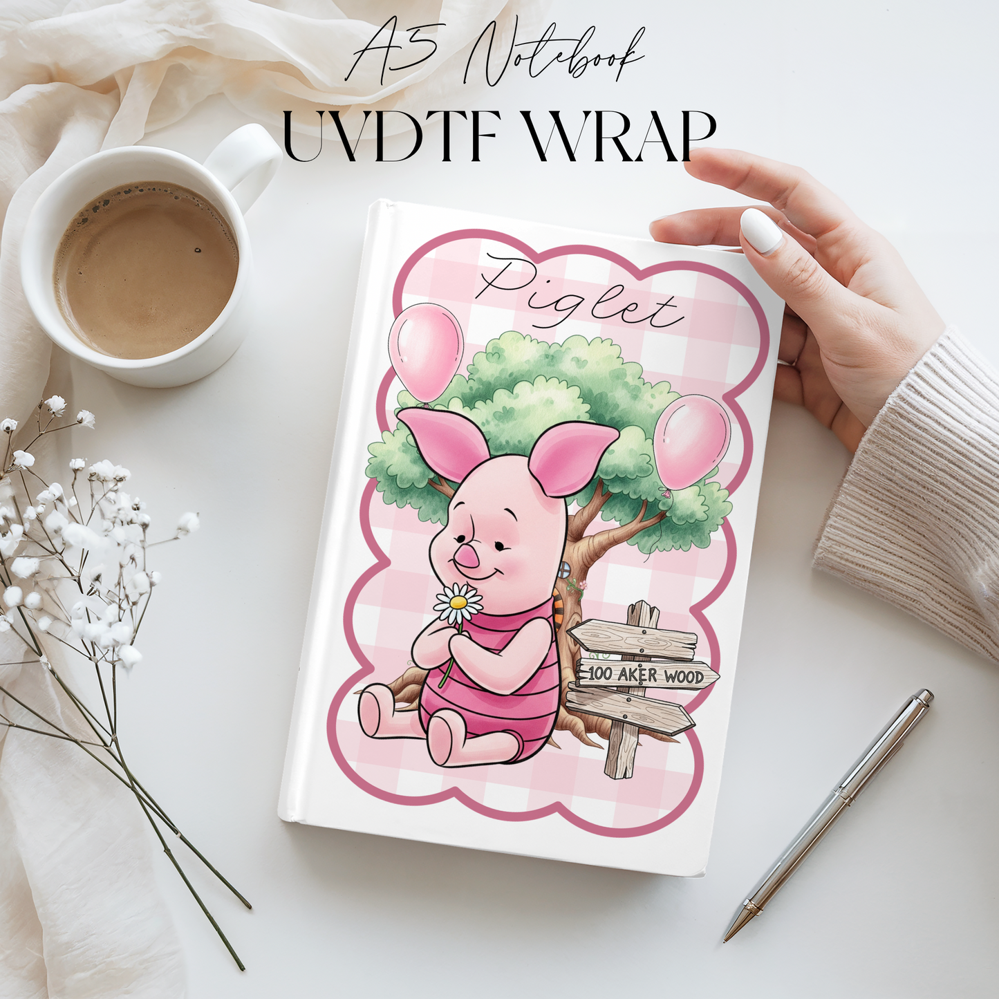 Premium A5 Notebook UVDTF Wraps | A5 Transfer | Design 18