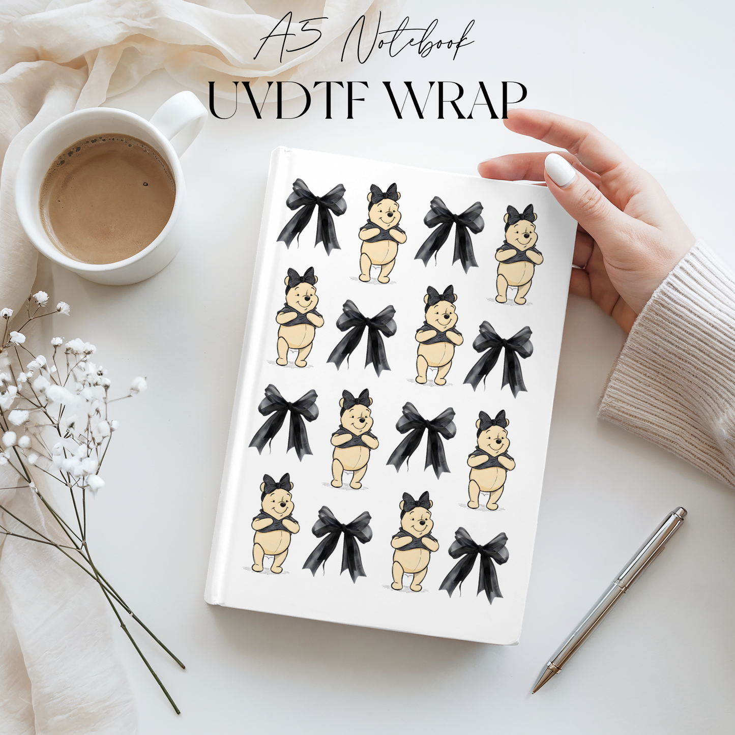 Premium A5 Notebook UVDTF Wraps | A5 Transfer | Design 14