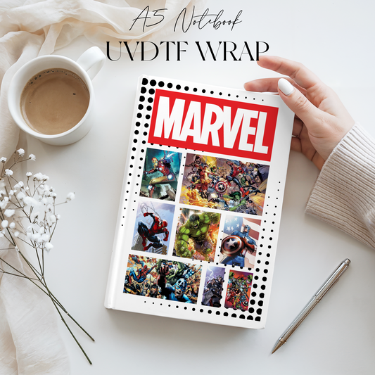Premium A5 Notebook UVDTF Wraps | A5 Transfer | Design 8