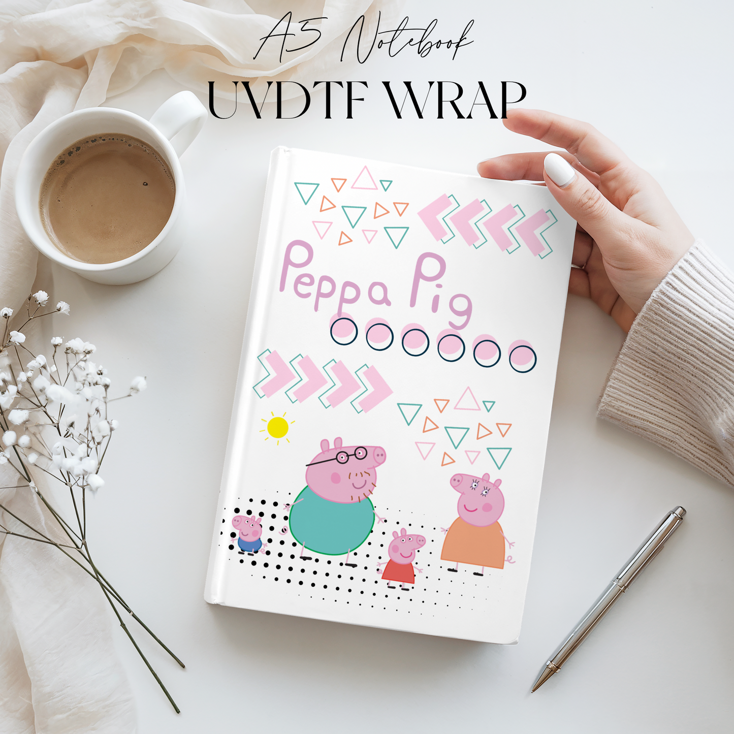 Premium A5 Notebook UVDTF Wraps | A5 Transfer | Design 7