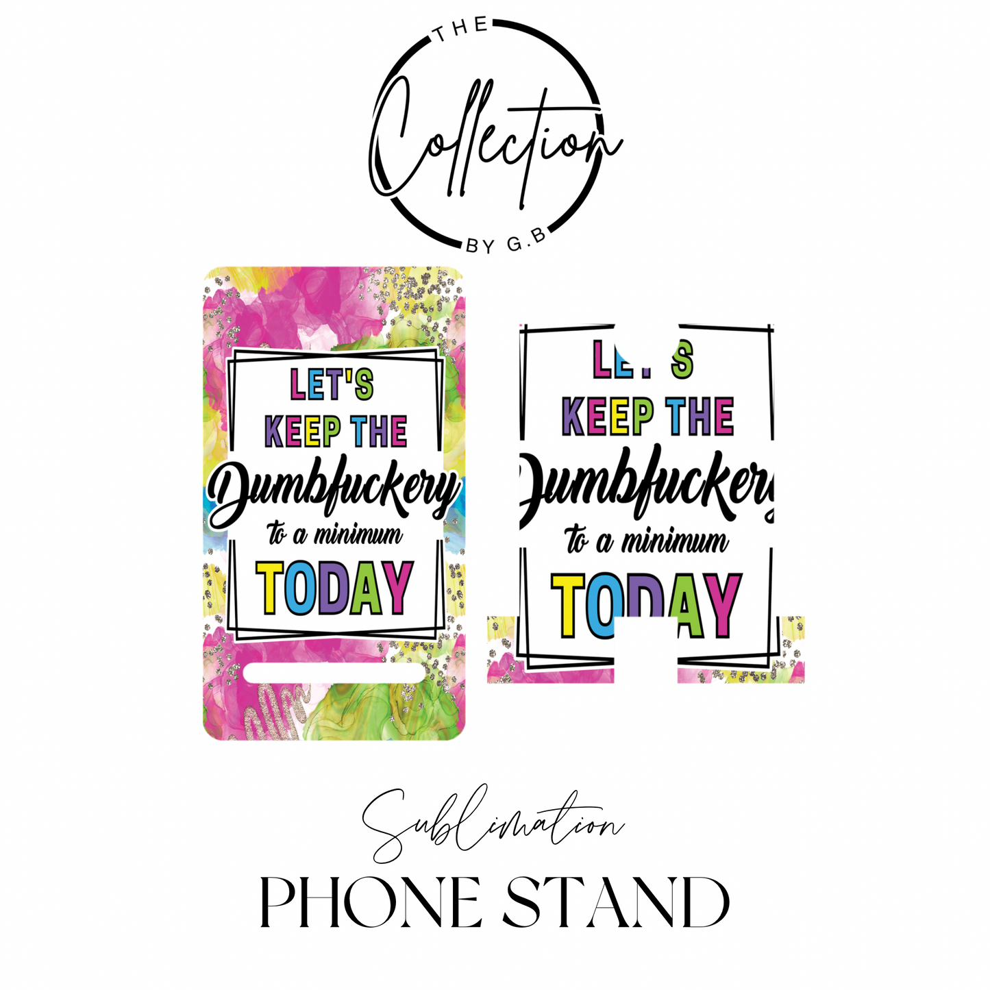 MDF Phone Stands | Sublimation Printed | Ready to Use | Design 20
