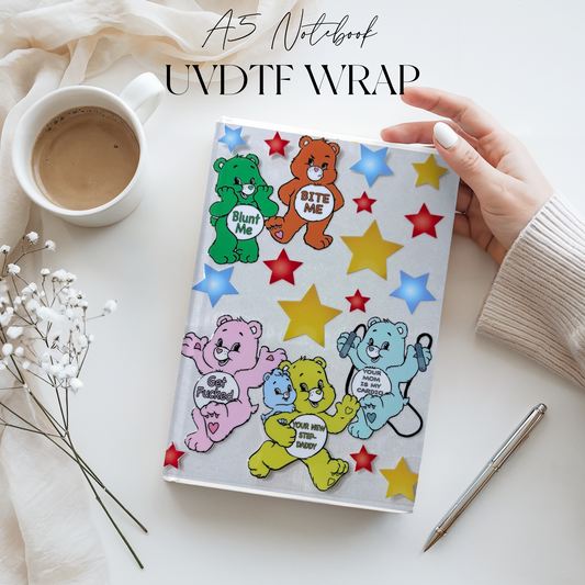 Premium A5 Notebook UVDTF Wraps | A5 Transfer | Design 29