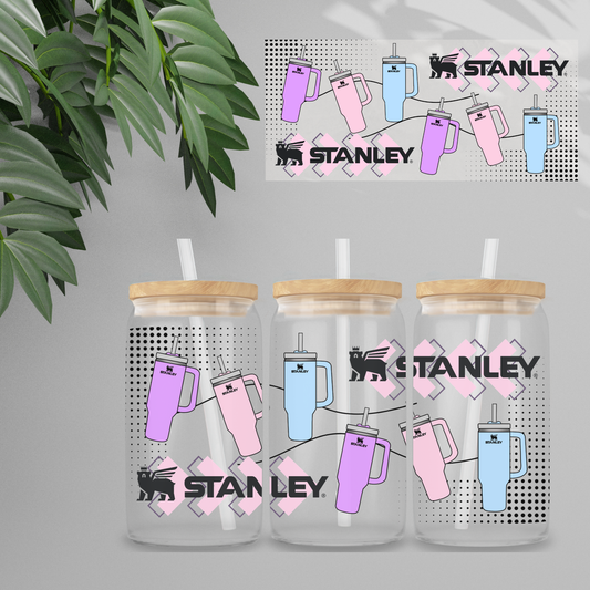 Double Sided UVDTF Wrap | 16oz Tumbler Transfer | 24cm x 11cm | Drinks | 39