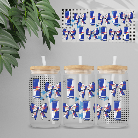 Double Sided UVDTF Wrap | 16oz Tumbler Transfer | 24cm x 11cm | Drinks | 38