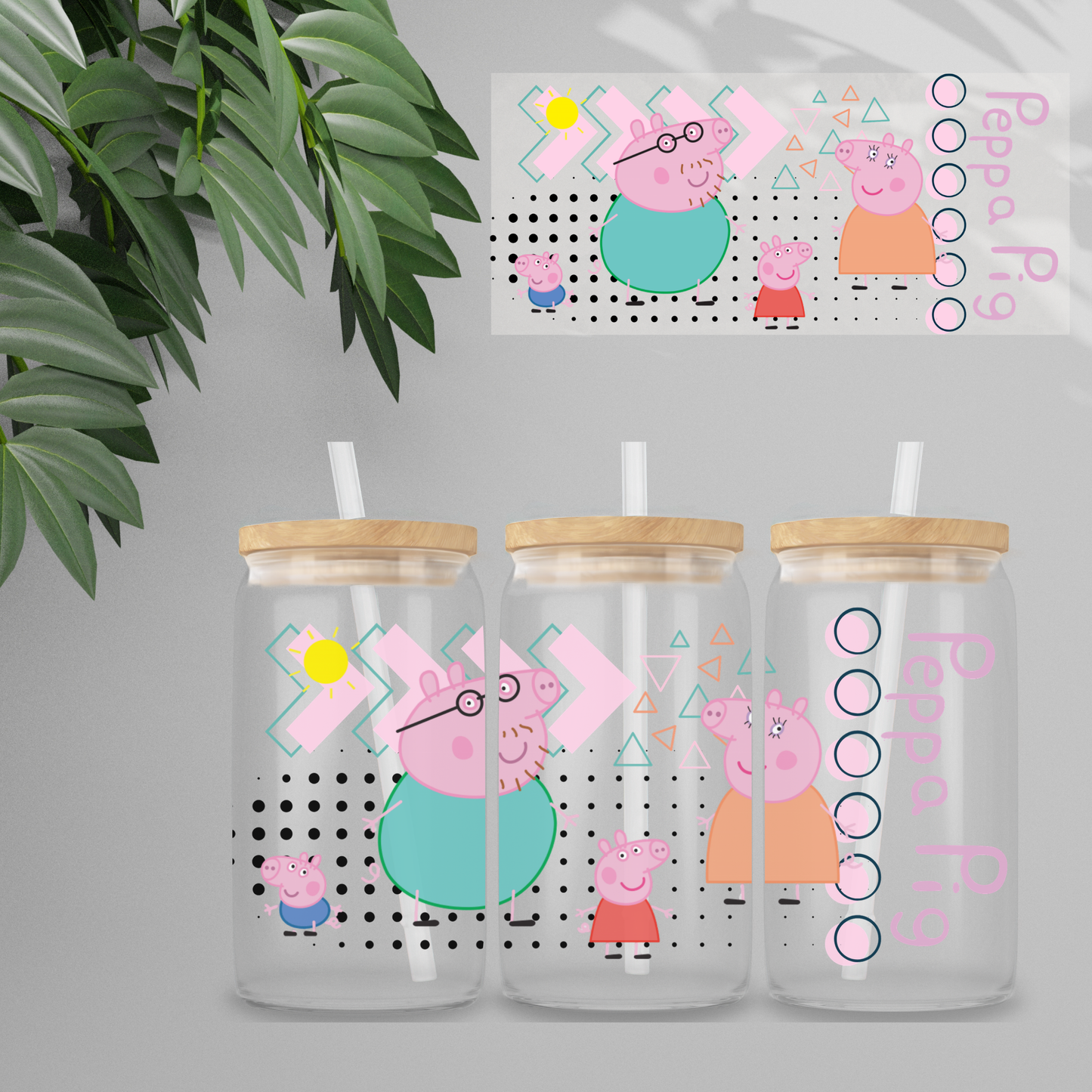 Double Sided UVDTF Wrap | 16oz Tumbler Transfer | 24cm x 11cm | characters 9
