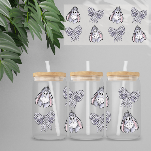 Double Sided UVDTF Wrap | 16oz Tumbler Transfer | 24cm x 11cm | Honey Bear & Friends | 112