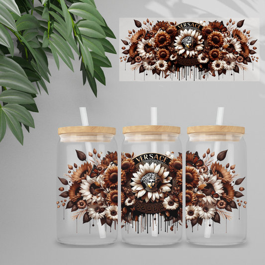 Double Sided UVDTF Wrap | 16oz Tumbler Transfer | 24cm x 11cm | Designer | 47