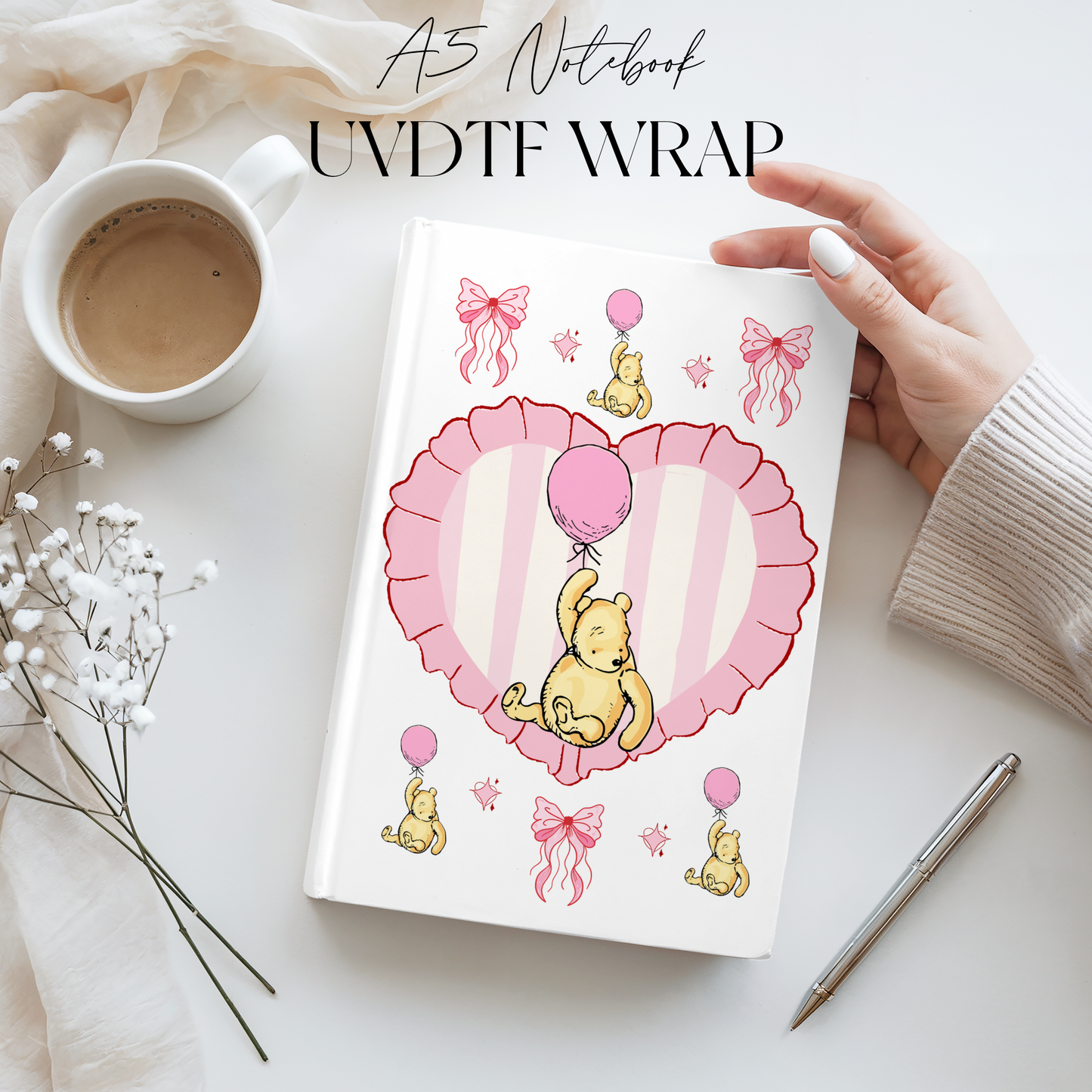 Premium A5 Notebook UVDTF Wraps | A5 Transfer | Design 32