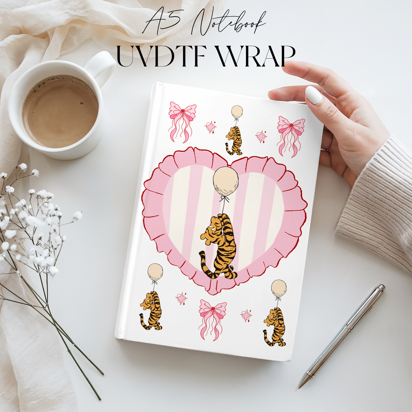 Premium A5 Notebook UVDTF Wraps | A5 Transfer | Design 31