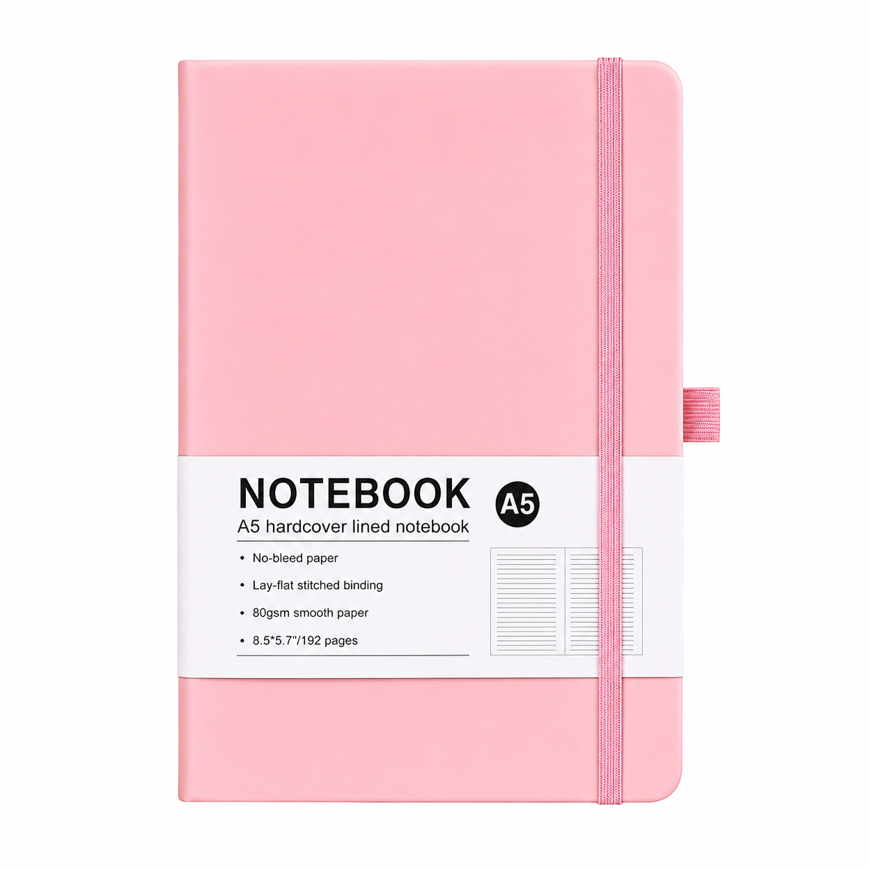 Premium A5 PU Leather Notebook | UV DTF Ready | Customisable Hardcover Journal