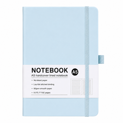 Premium A5 PU Leather Notebook | UV DTF Ready | Customisable Hardcover Journal
