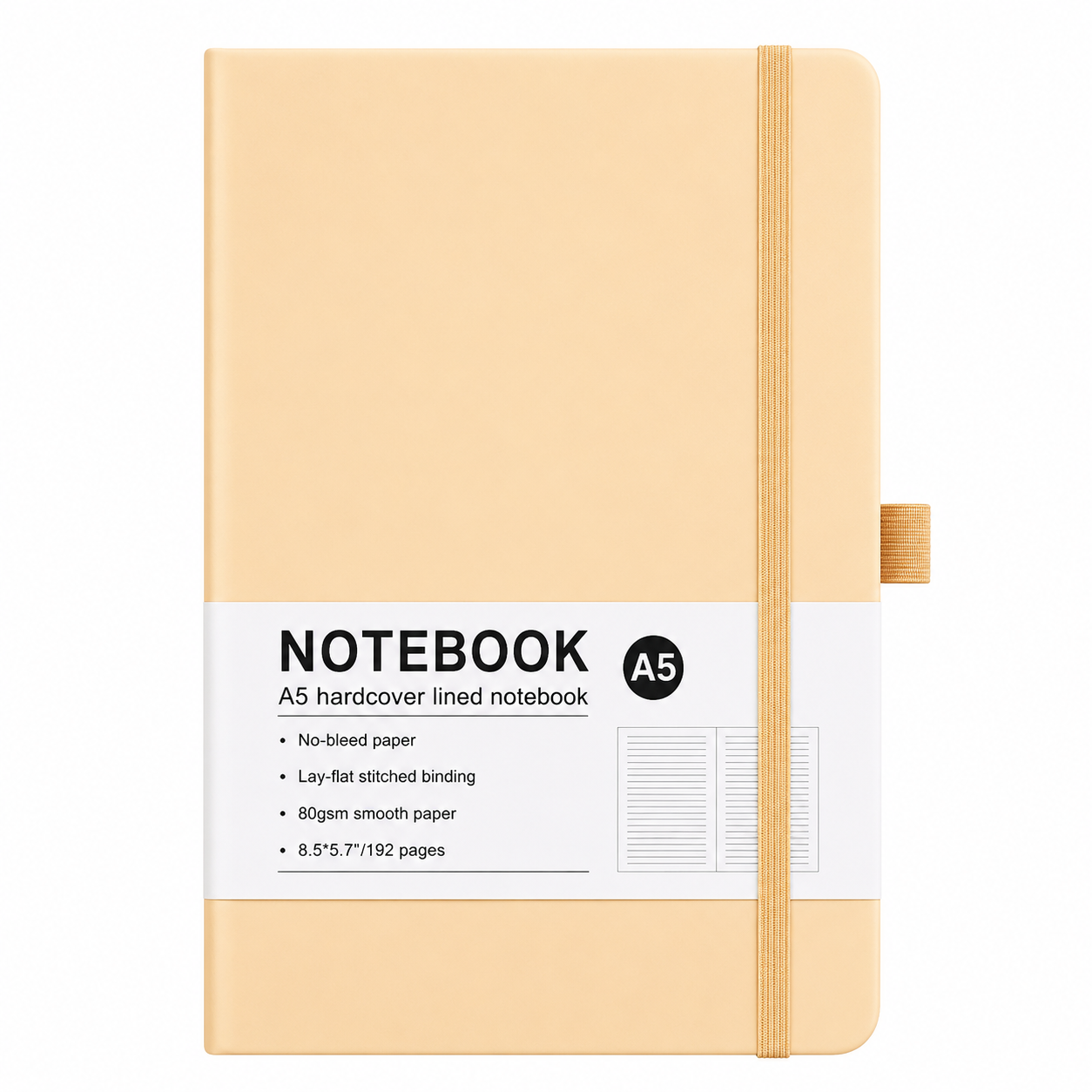 Premium A5 PU Leather Notebook | UV DTF Ready | Customisable Hardcover Journal