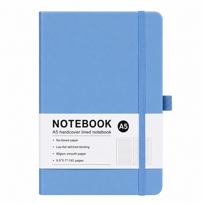 Premium A5 PU Leather Notebook | UV DTF Ready | Customisable Hardcover Journal