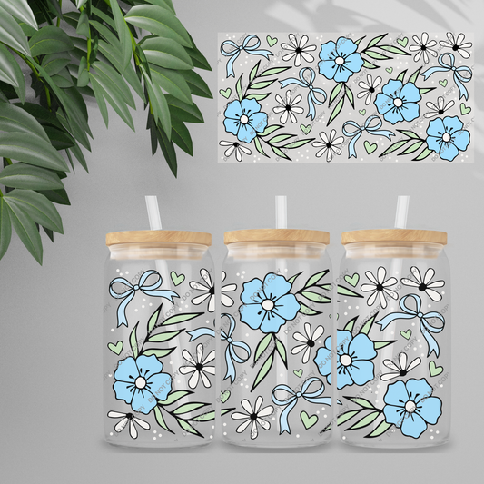Double Sided UVDTF Wrap | 16oz Tumbler Transfer | 24cm x 11cm | Cutesy 19