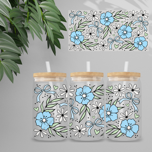 Double Sided UVDTF Wrap | 16oz Tumbler Transfer | 24cm x 11cm | Cutesy 18