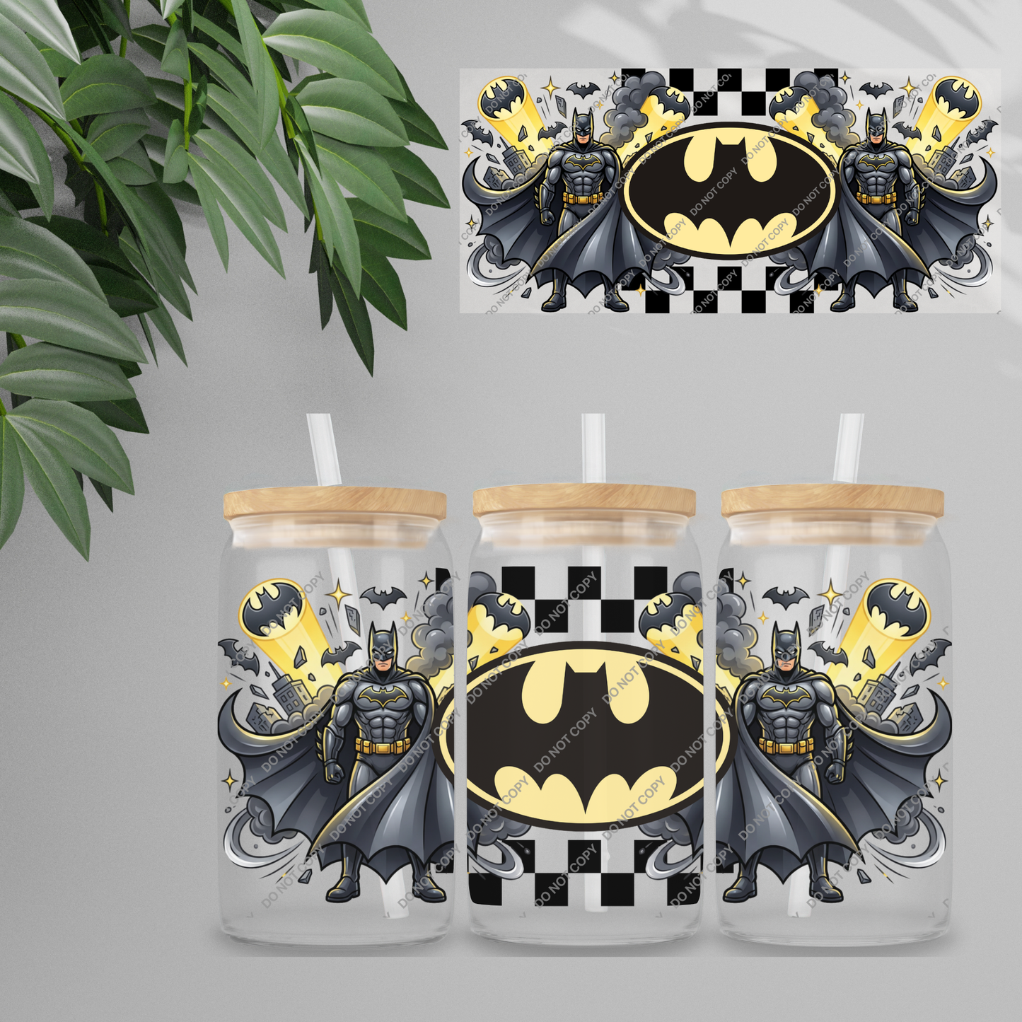Double Sided UVDTF Wrap | 16oz Tumbler Transfer | 24cm x 11cm | characters 47