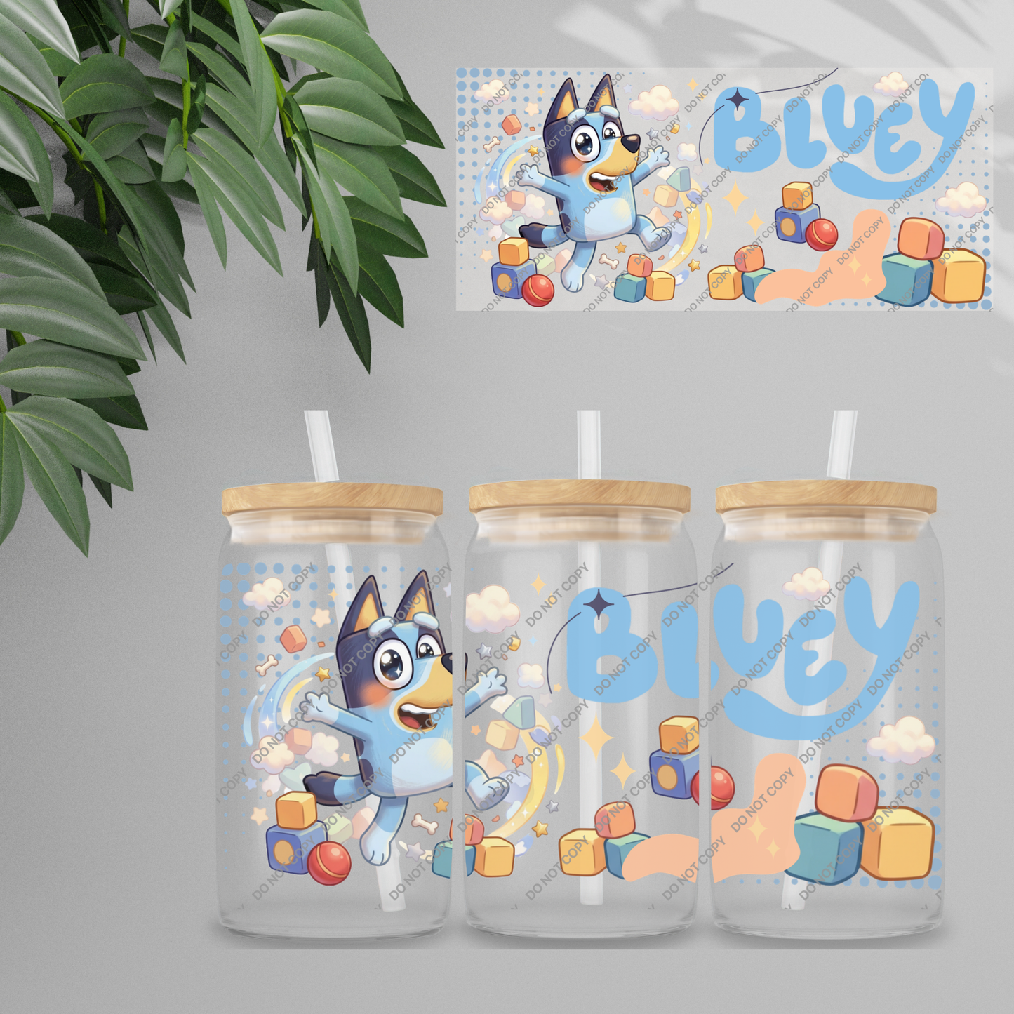 Double Sided UVDTF Wrap | 16oz Tumbler Transfer | 24cm x 11cm | characters 42