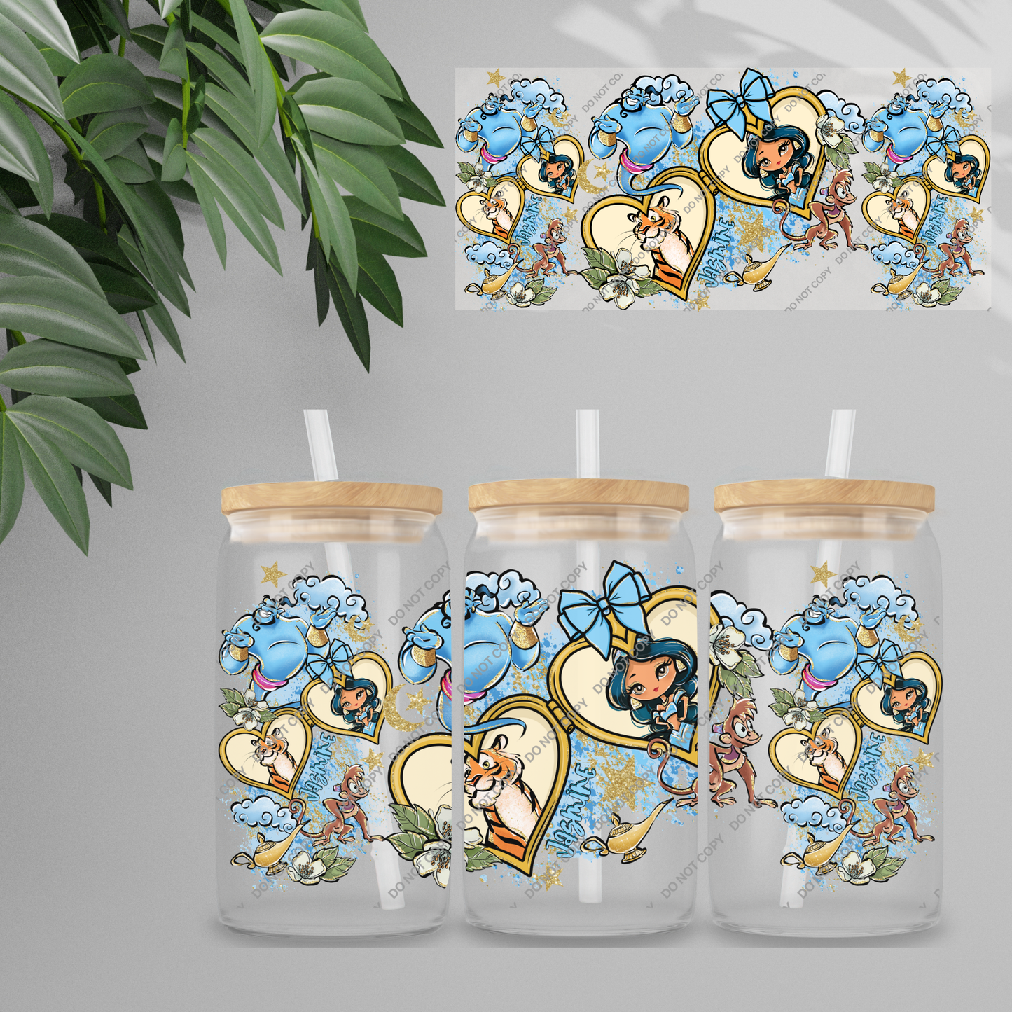 Double Sided UVDTF Wrap | 16oz Tumbler Transfer | 24cm x 11cm | characters 73