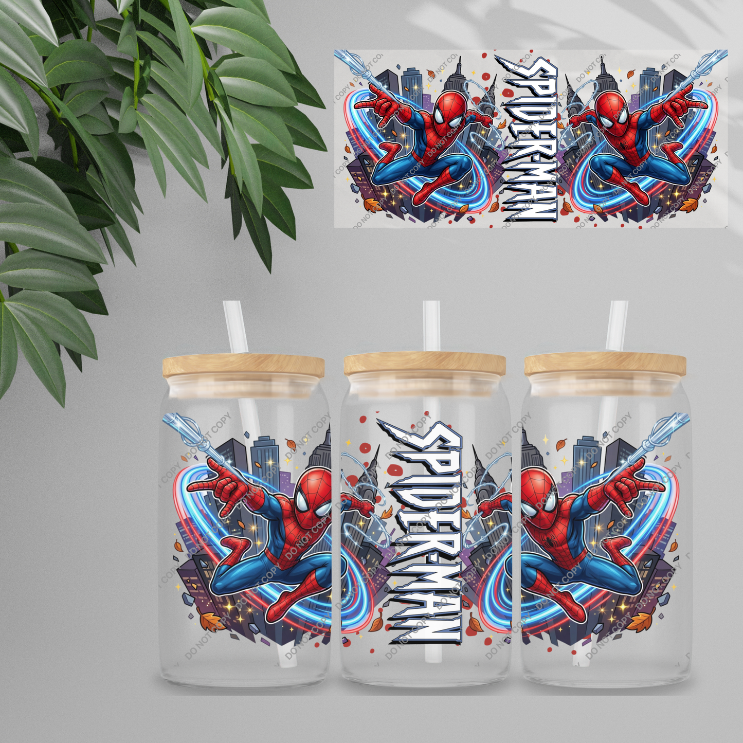 Double Sided UVDTF Wrap | 16oz Tumbler Transfer | 24cm x 11cm | characters 43