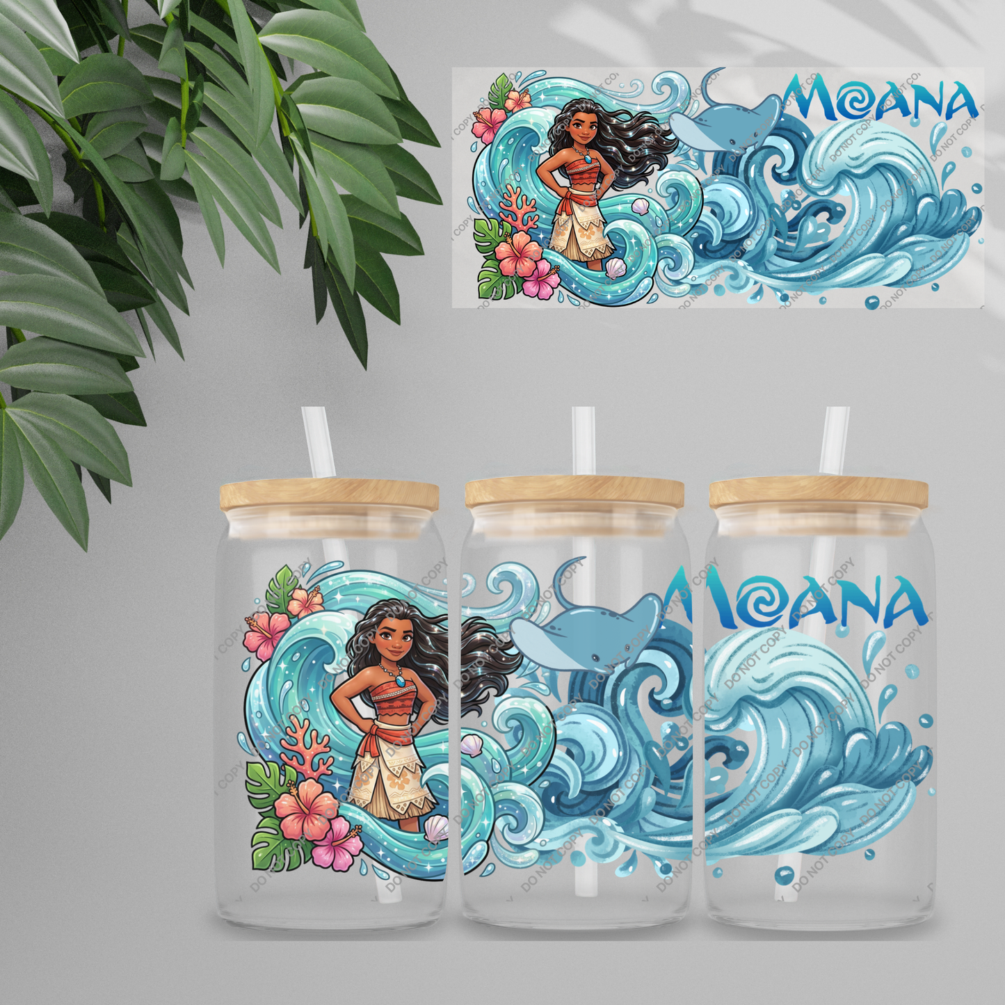 Double Sided UVDTF Wrap | 16oz Tumbler Transfer | 24cm x 11cm | characters 76