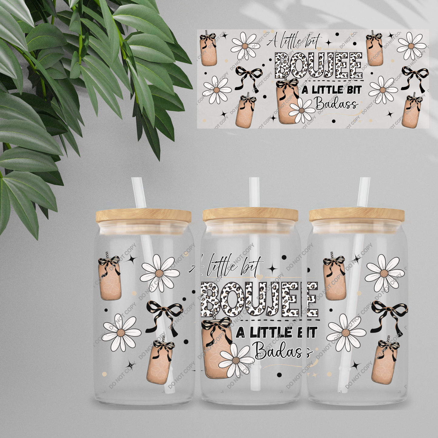 Double Sided UVDTF Wrap | 16oz Tumbler Transfer | 24cm x 11cm | Cutesy 22