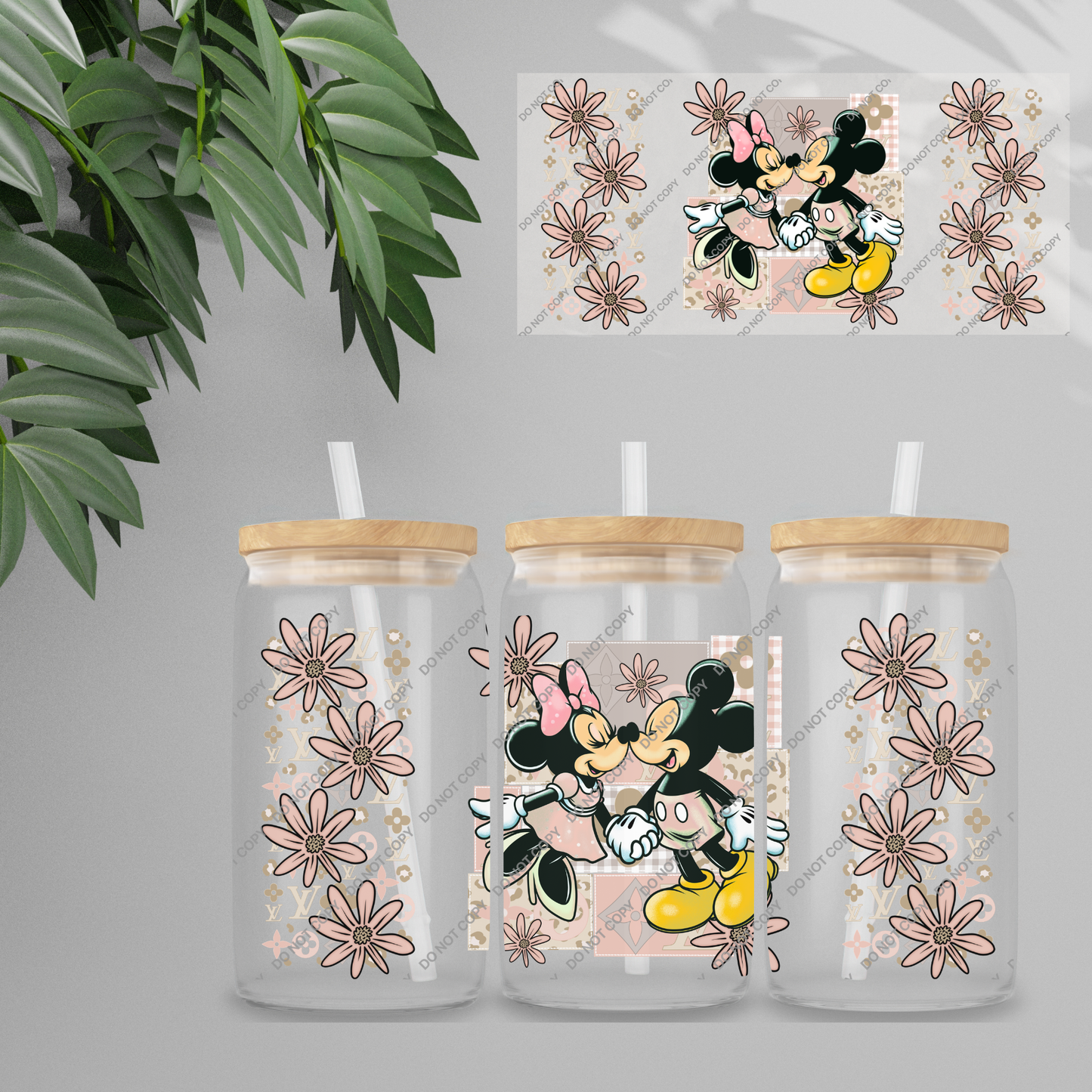 Double Sided UVDTF Wrap | 16oz Tumbler Transfer | 24cm x 11cm | characters 89
