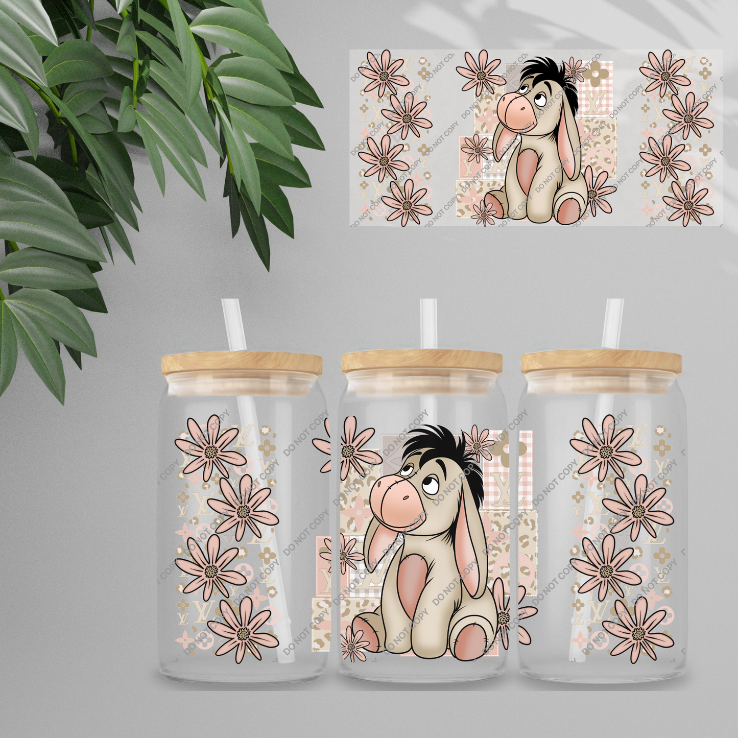 Double Sided UVDTF Wrap | 16oz Tumbler Transfer | 24cm x 11cm | characters 107