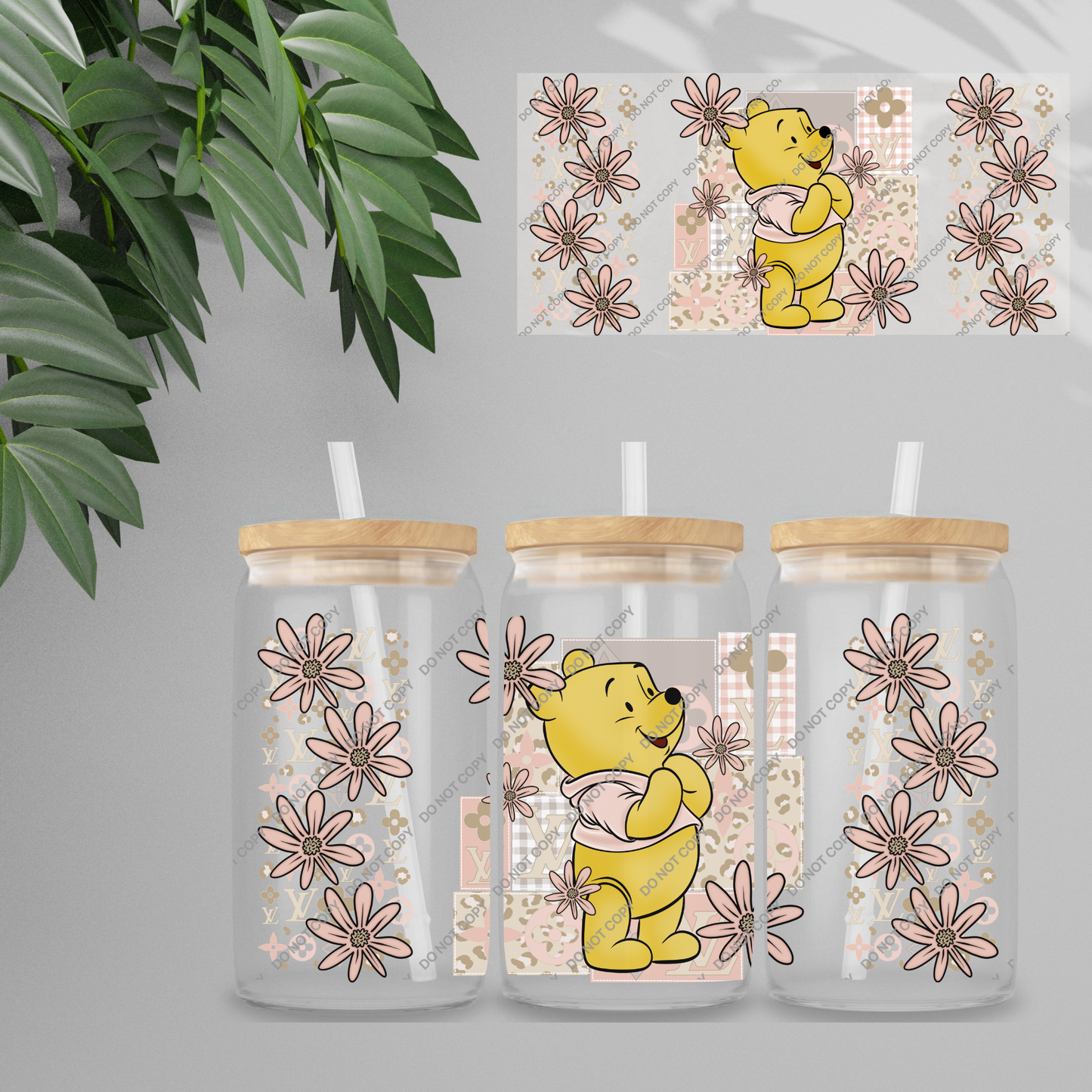 Double Sided UVDTF Wrap | 16oz Tumbler Transfer | 24cm x 11cm | characters 109