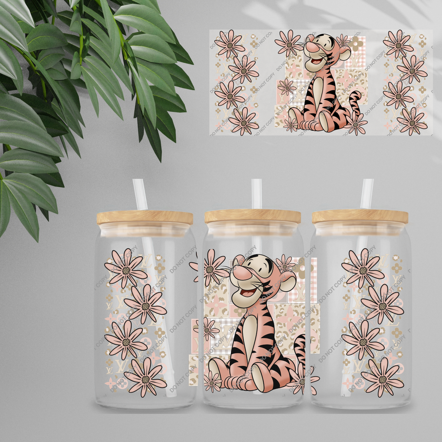 Double Sided UVDTF Wrap | 16oz Tumbler Transfer | 24cm x 11cm | characters 106