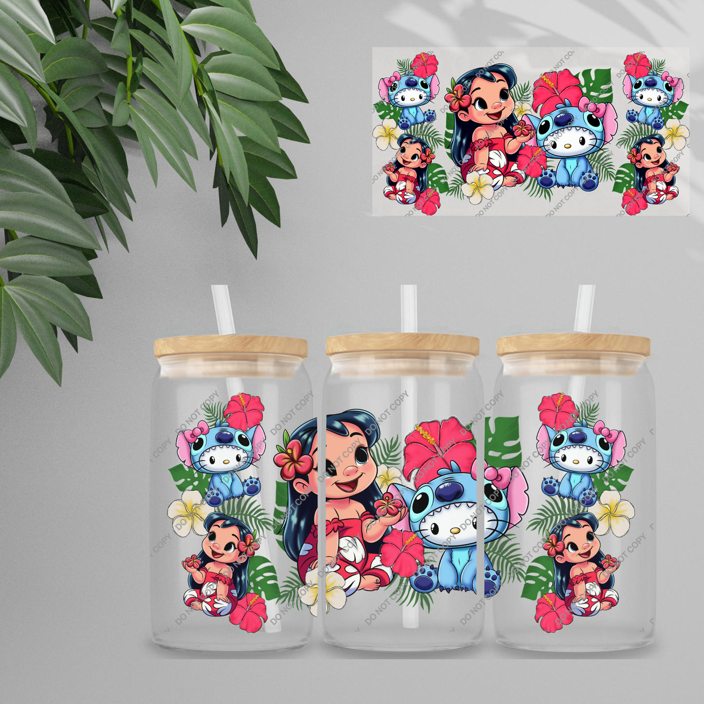 Double Sided UVDTF Wrap | 16oz Tumbler Transfer | 24cm x 11cm | characters 87