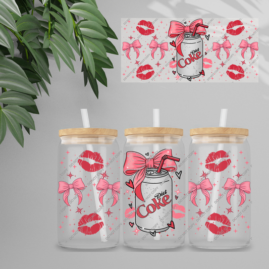 Double Sided UVDTF Wrap | 16oz Tumbler Transfer | 24cm x 11cm | Drinks | 40
