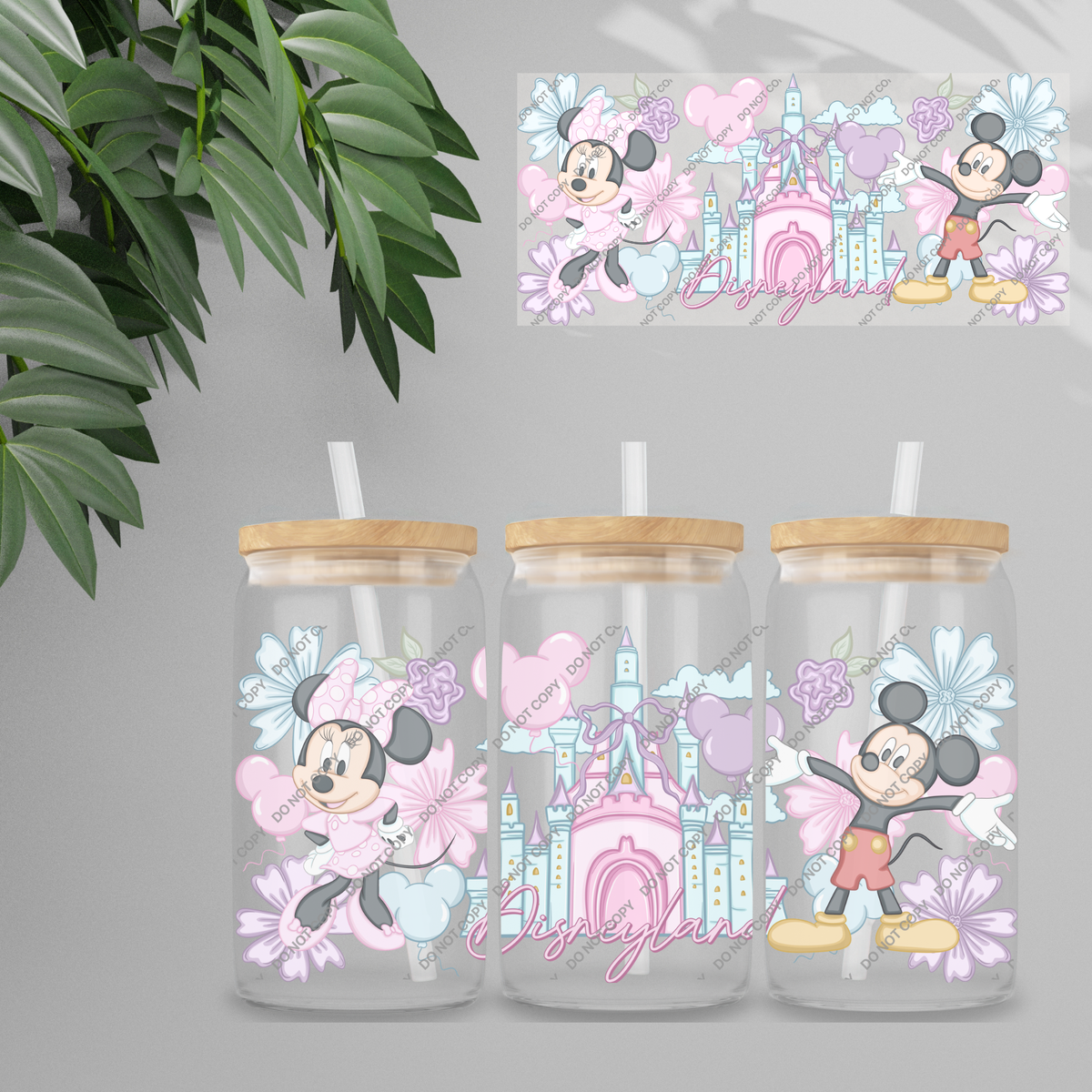 Double Sided UVDTF Wrap | 16oz Tumbler Transfer | 24cm x 11cm | characters 119