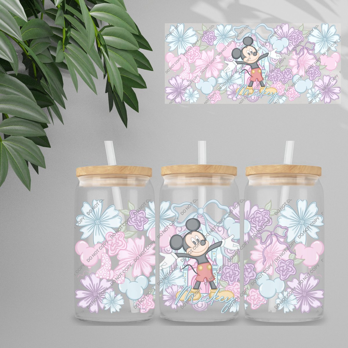 Double Sided UVDTF Wrap | 16oz Tumbler Transfer | 24cm x 11cm | characters 116