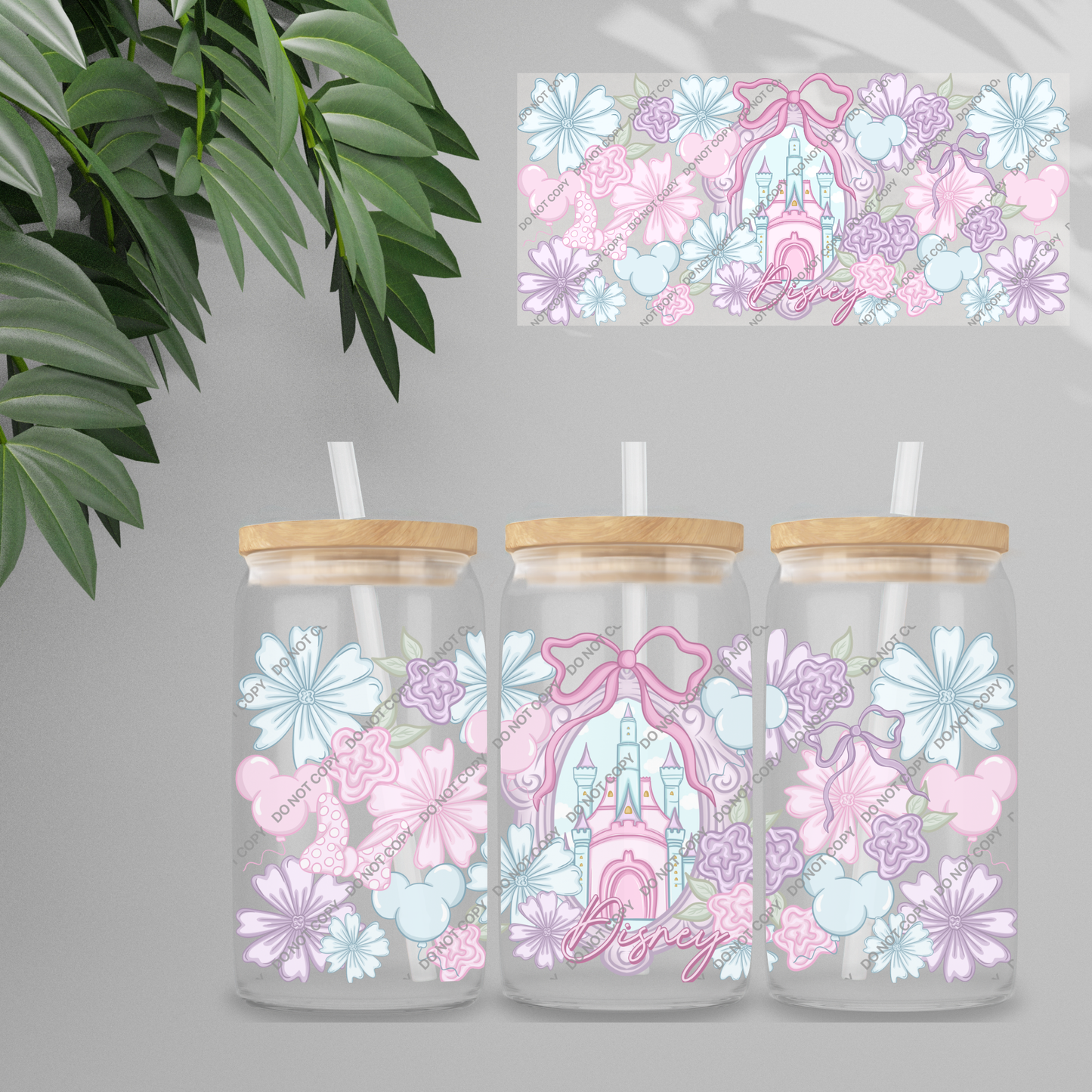 Double Sided UVDTF Wrap | 16oz Tumbler Transfer | 24cm x 11cm | characters 118