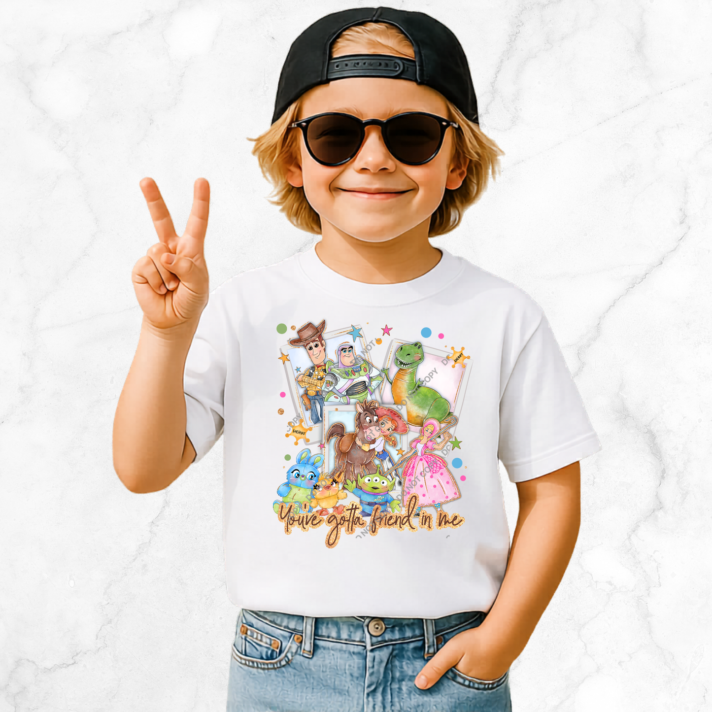 Kids DTF Heat Transfer Set | 20cm Transfer & 10cm Transfer | Design 88