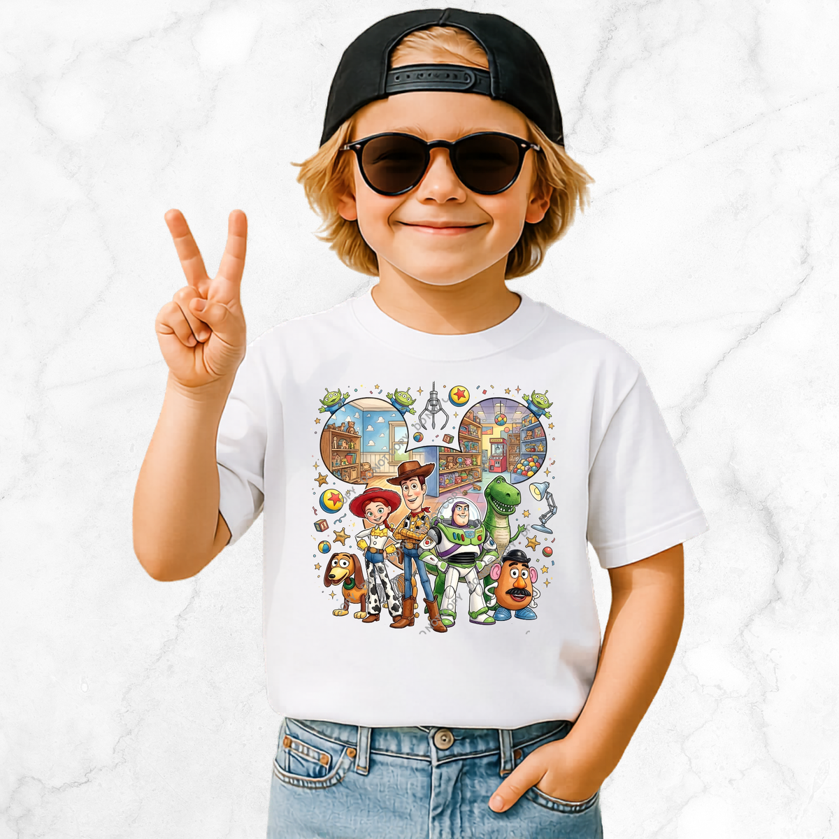 Kids DTF Heat Transfer Set | 20cm Transfer & 10cm Transfer | Design 90