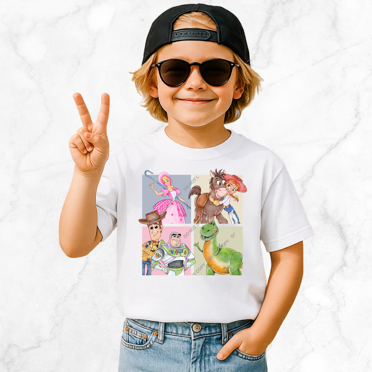 Kids DTF Heat Transfer Set | 20cm Transfer & 10cm Transfer | Design 89