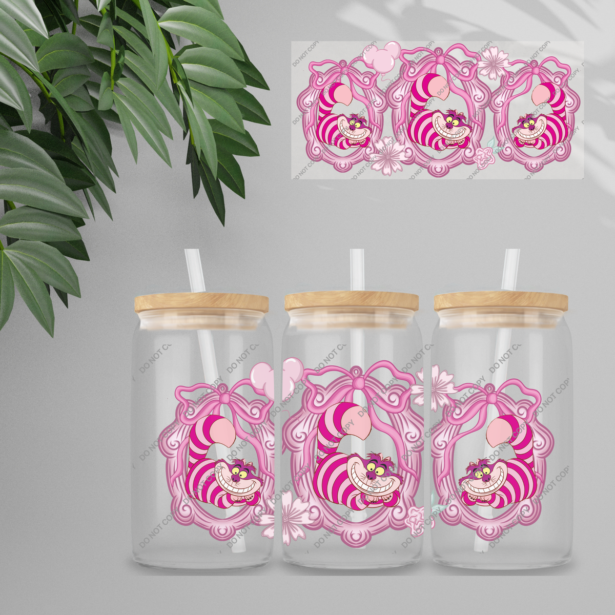 Double Sided UVDTF Wrap | 16oz Tumbler Transfer | 24cm x 11cm | characters 173
