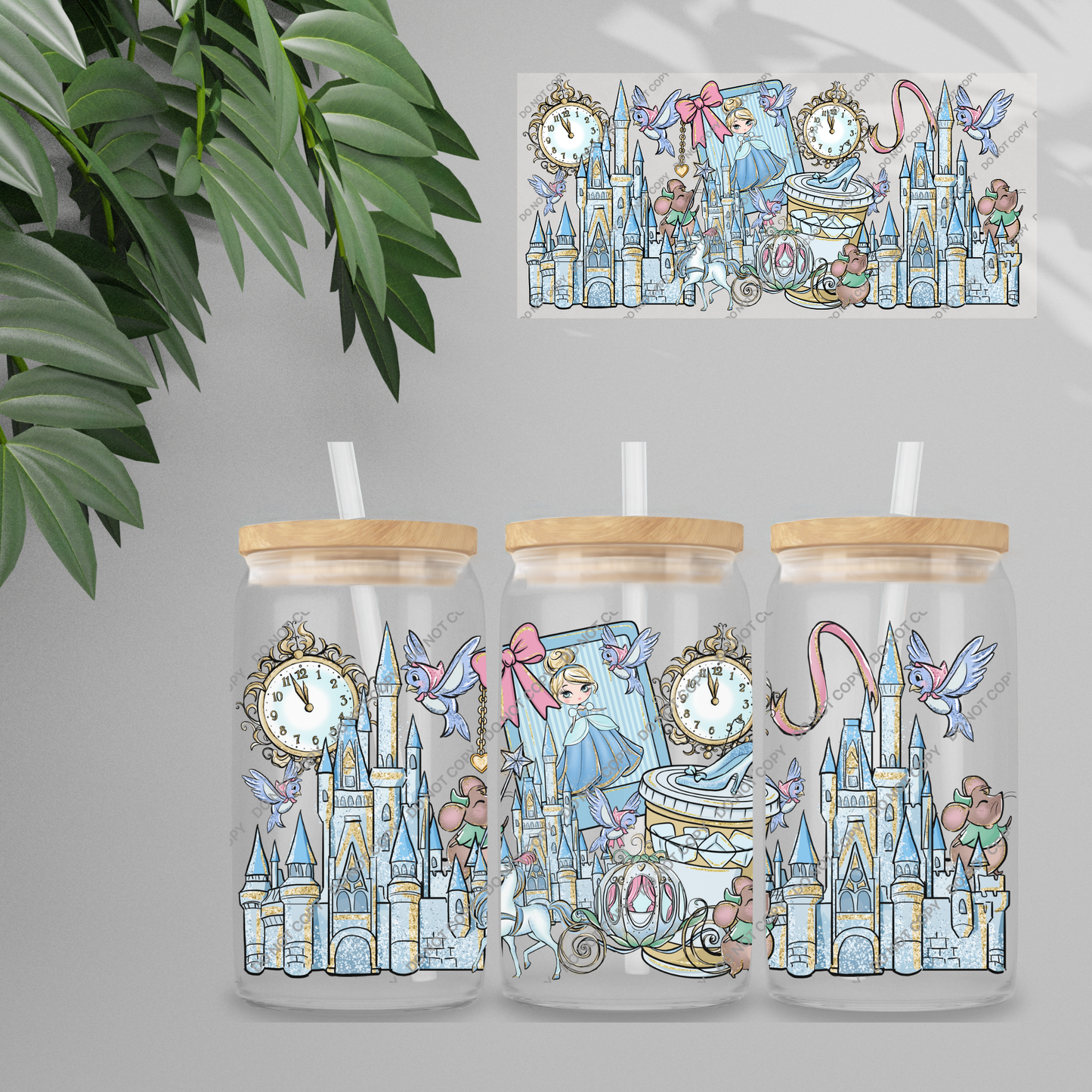 Double Sided UVDTF Wrap | 16oz Tumbler Transfer | 24cm x 11cm | characters 177