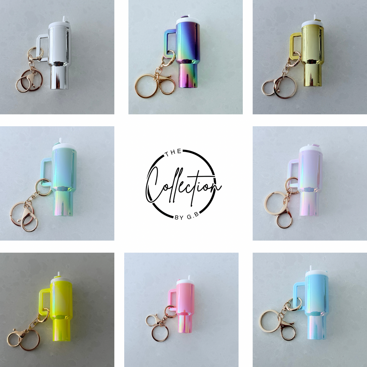 Mini Holographic Keychain Tumbler Blanks – Perfect for UV DTF Wraps & Custom Crafting