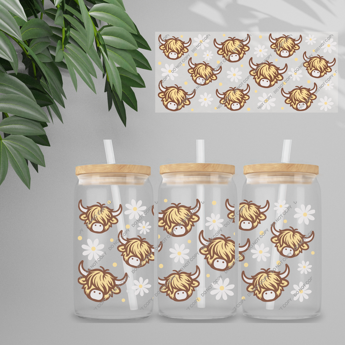 UVDTF Wrap - Animals Double Sided | 16oz Tumbler Transfer