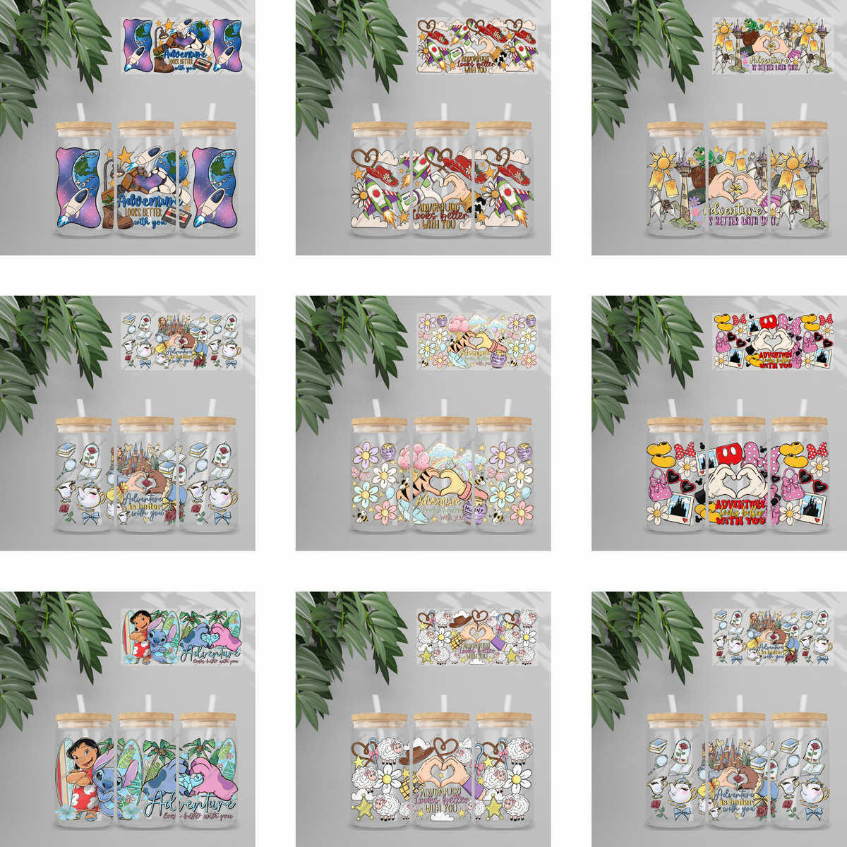 UVDTF Wrap - Better Together Double Sided | 16oz Tumbler Transfer