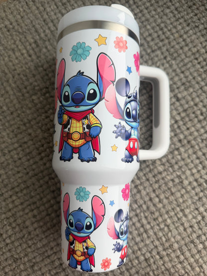 40oz Stainless Steel Tumbler | Insulated Drinkware | Blue Alien Costumes