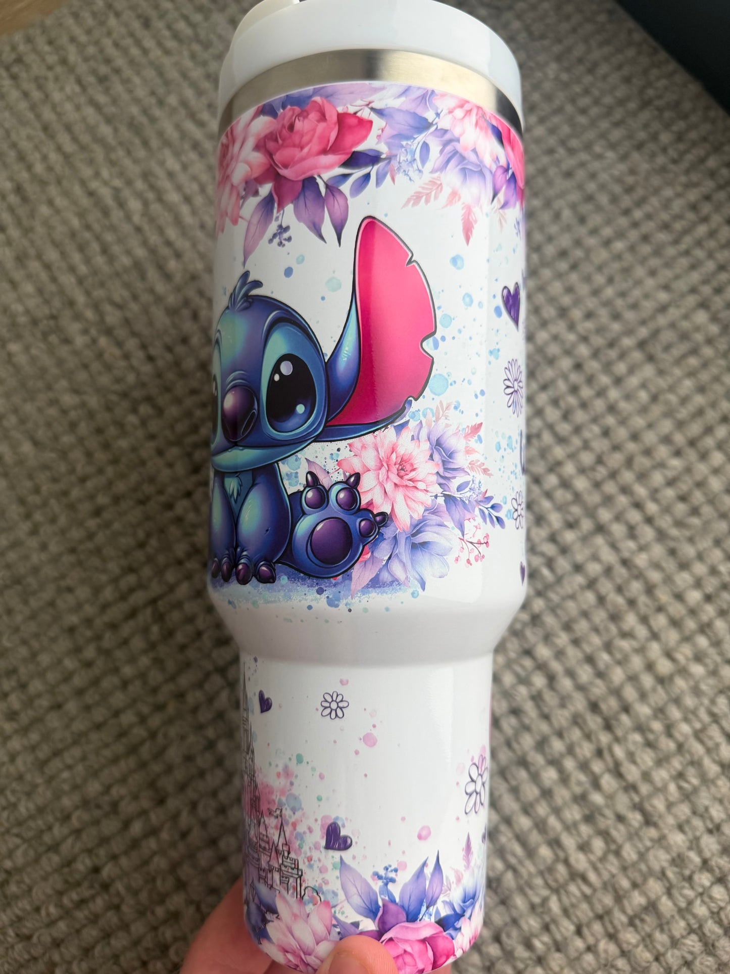 40oz Stainless Steel Tumbler | Insulated Drinkware | Girl who loves Blue Alien