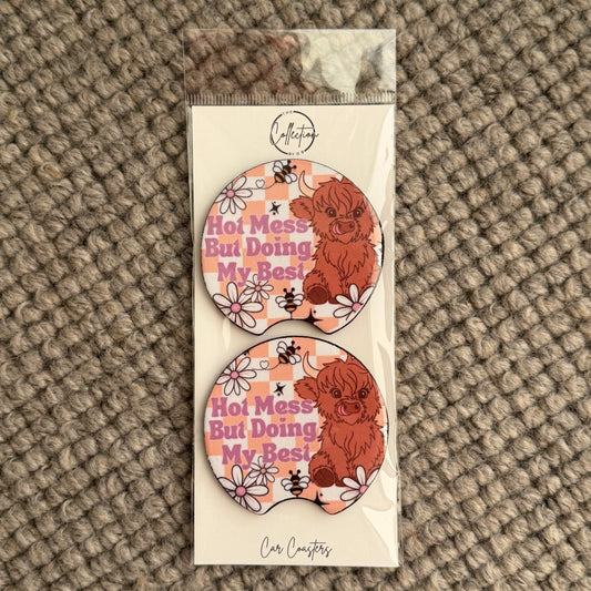 Car Coaster Set (hot mess)