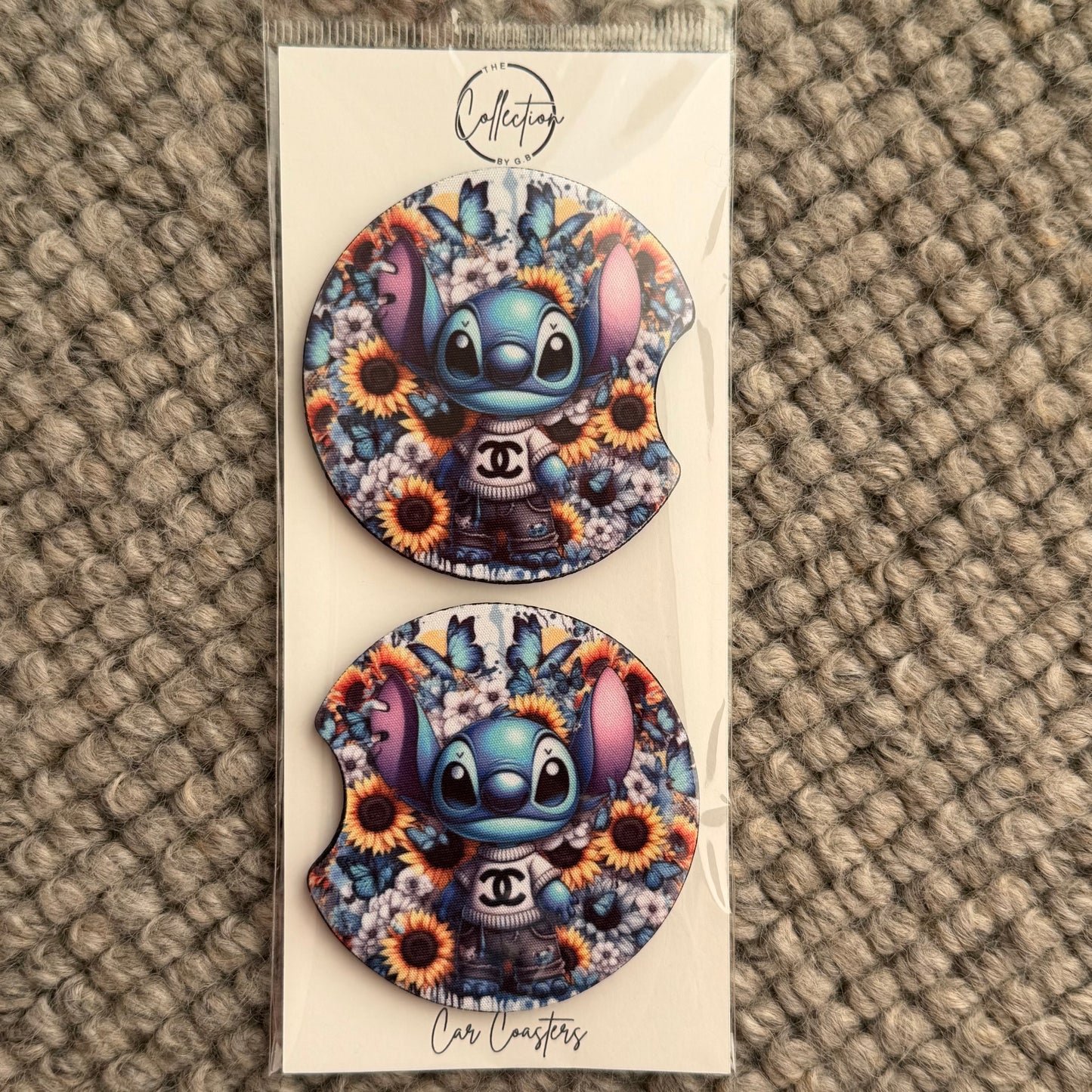 Car Coaster Set (blue alien jeans)