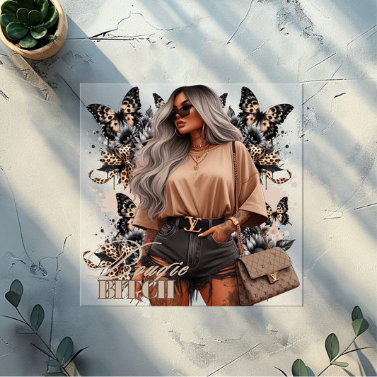 DTF plus pocket print (bougie bitch Designer #2)