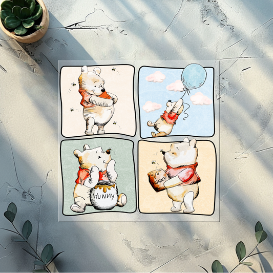 DTF plus pocket print (Honey Bear playful)