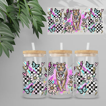 Tiger Checkered Floral