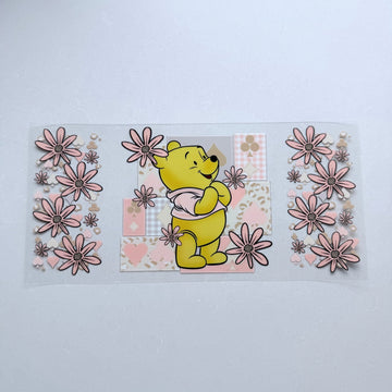 Pooh Floral Green Sitting